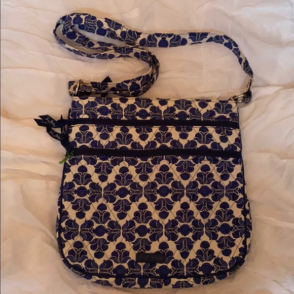vera bradley cobalt tile crossbody (barely used!) - Picture 2 of 3